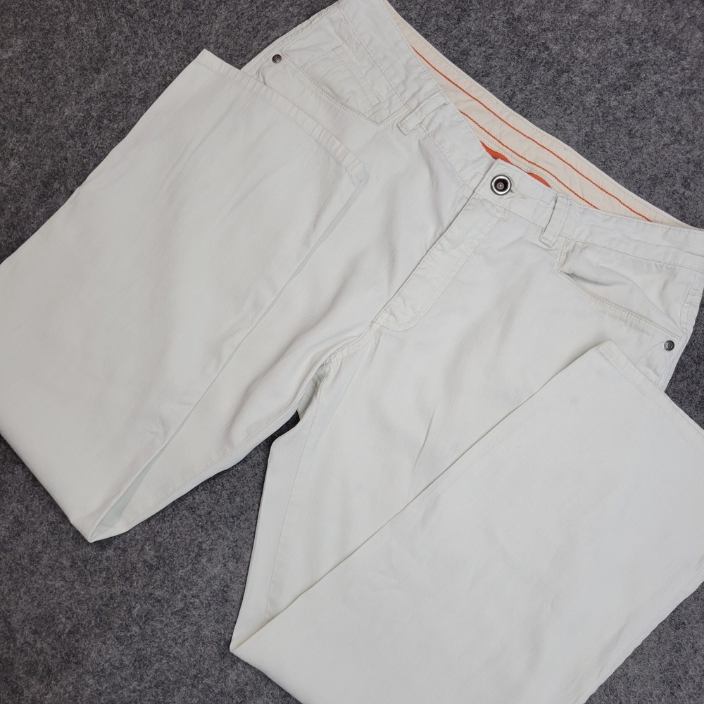 Tommy Bahama Pants Mens 33x34 White Flat Front Straight Leg Streetwear‎ Outdoor